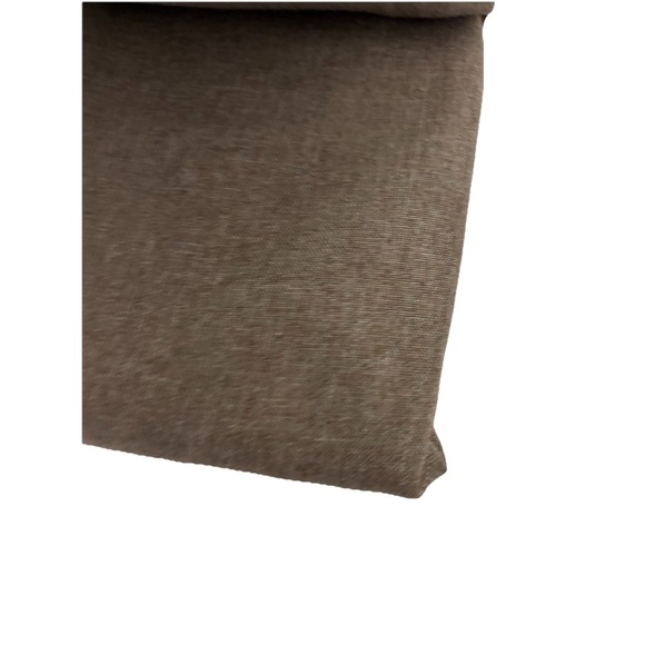 Comfort Bay Textured 3 Piece Tier & Valance Set Taupe Easy Care 100% Polyester - Picture 5 of 7